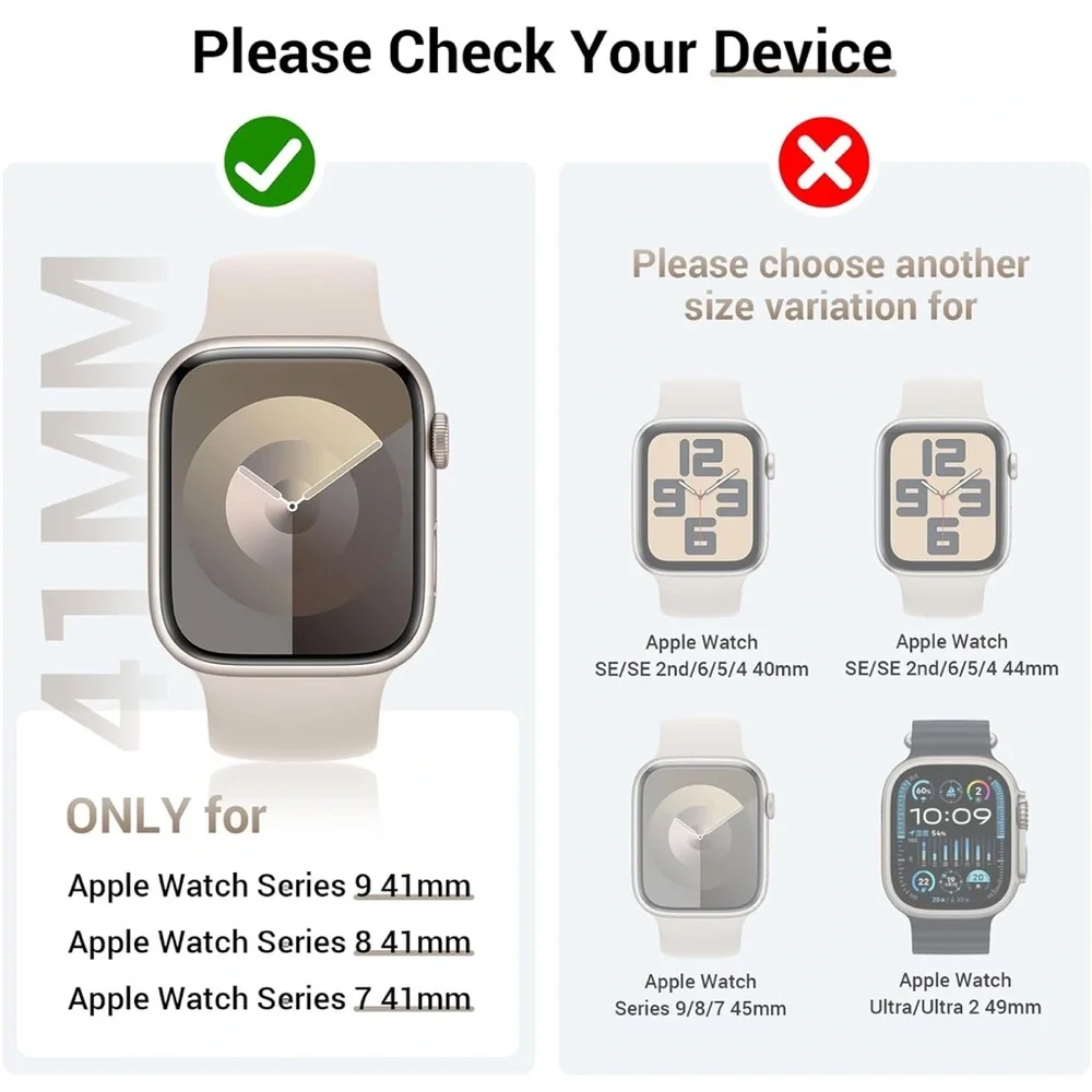 Pack of three Apple Watch face covers. Add to any bundle for free